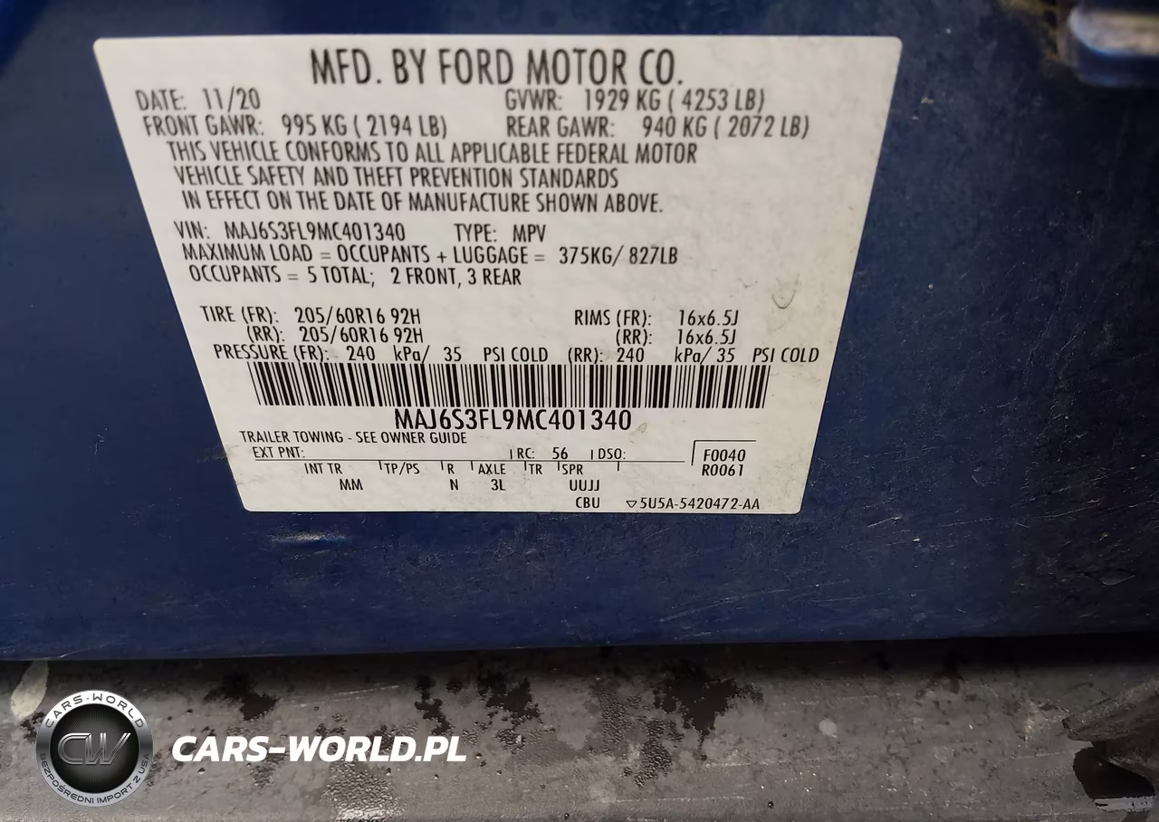 2021 Ford Ecosport S VIN:MAJ6S3FL9MC401340 - 9