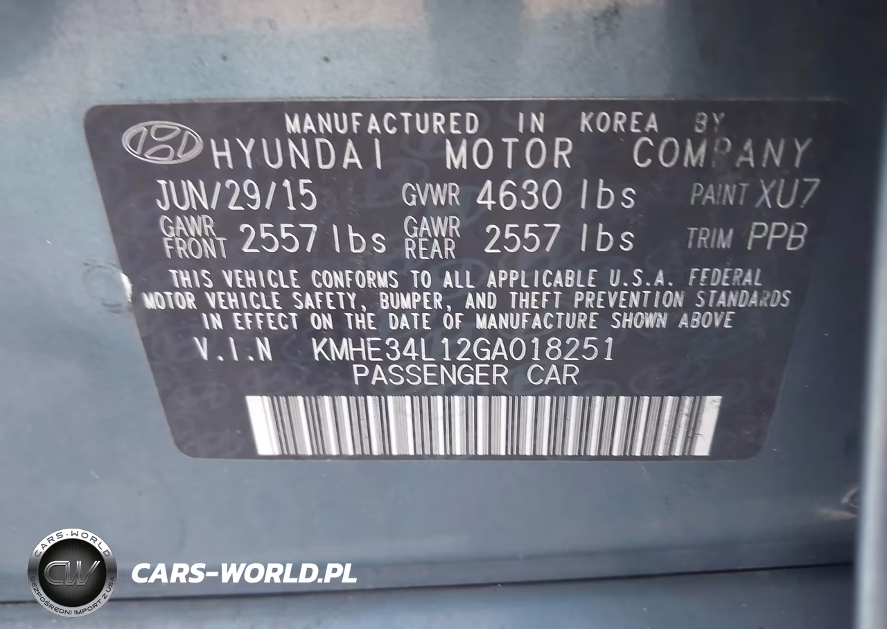 2016 Hyundai Sonata Hybrid Limited VIN:KMHE34L12GA018251 - 9