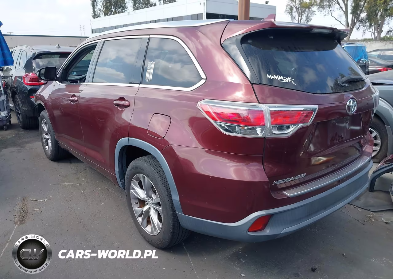2014 Toyota Highlander Xle V6 VIN:5TDKKRFH1ES031461 - 3