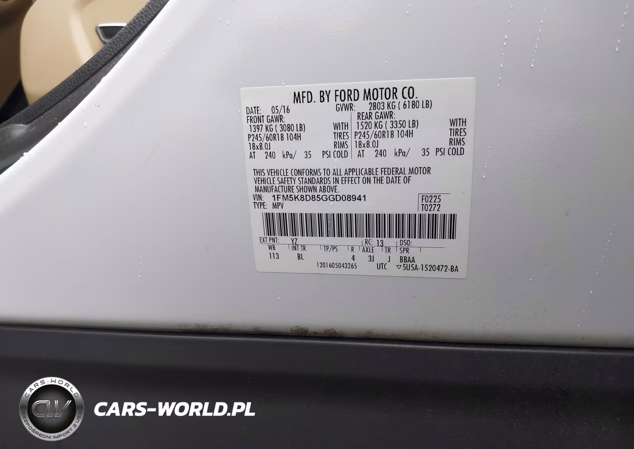 2016 Ford Explorer Xlt VIN:1FM5K8D85GGD08941 - 9