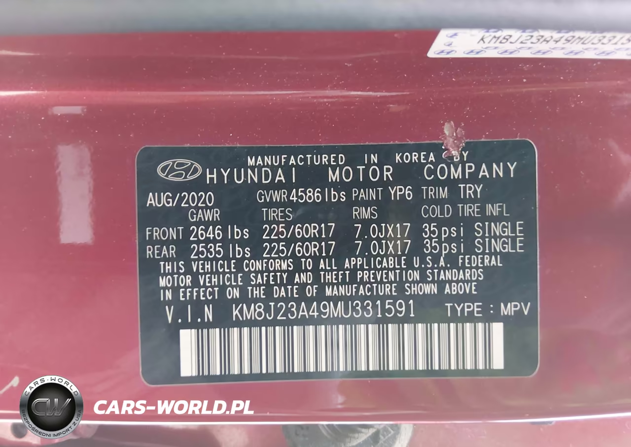 2021 Hyundai Tucson Se VIN:KM8J23A49MU331591 - 9