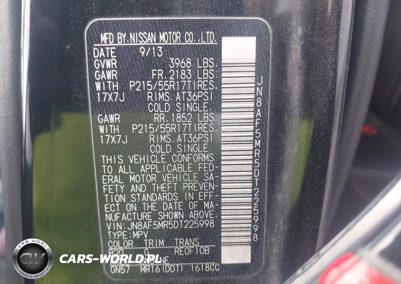 2013 Nissan Juke Sl VIN:JN8AF5MR5DT225998 - 9