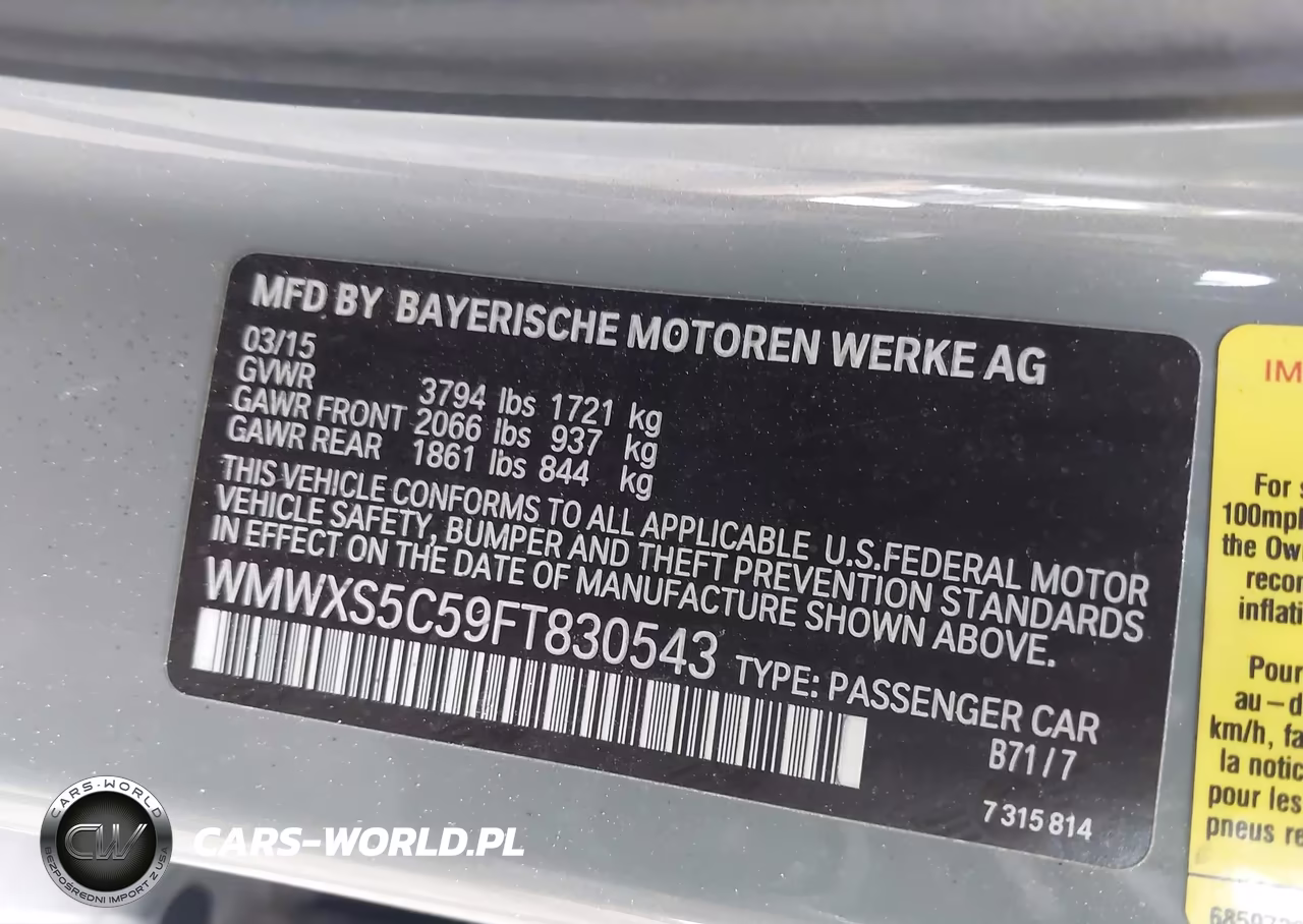 2015 Mini Hardtop Cooper VIN:WMWXS5C59FT830543 - 9