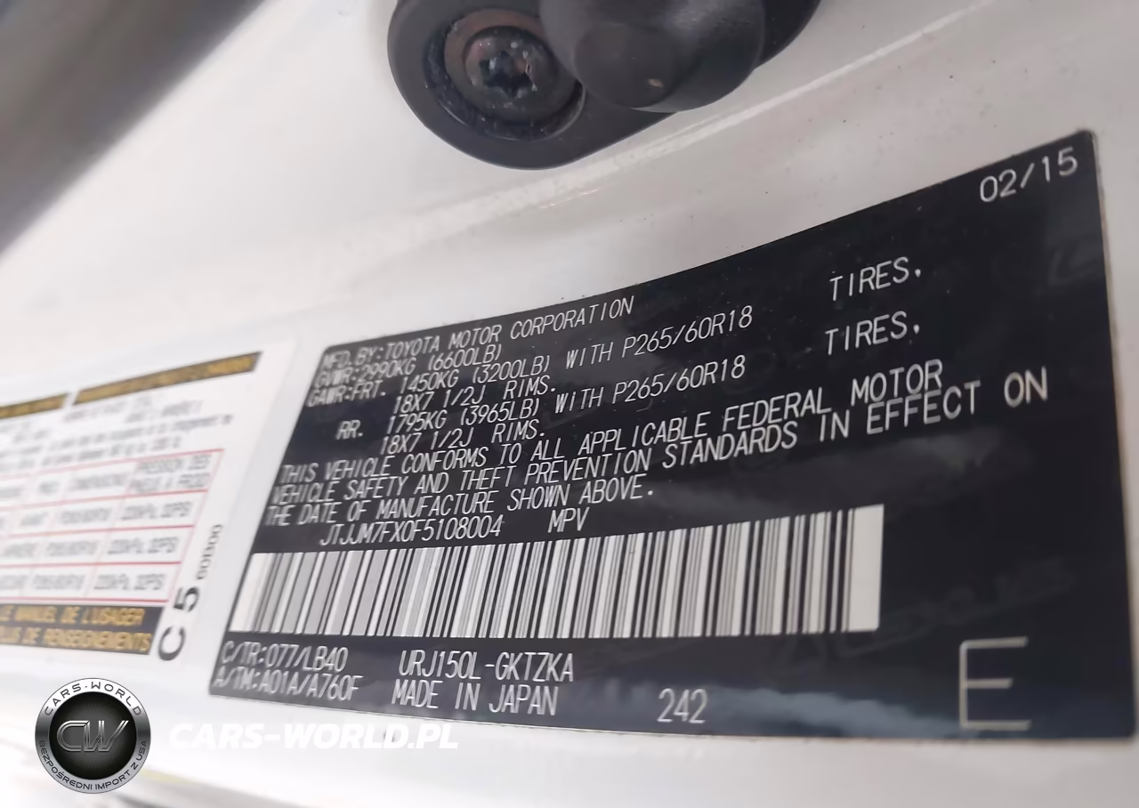 2015 Lexus Gx 460 Luxury VIN:JTJJM7FX0F5108004 - 9