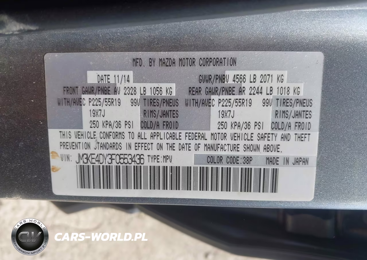 2015 Mazda Cx-5 Grand Touring VIN:JM3KE4DY3F0553436 - 9