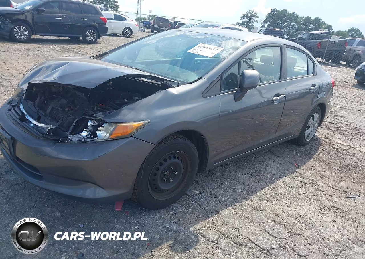 2012 Honda Civic Lx VIN:19XFB2F53CE050860 - 2