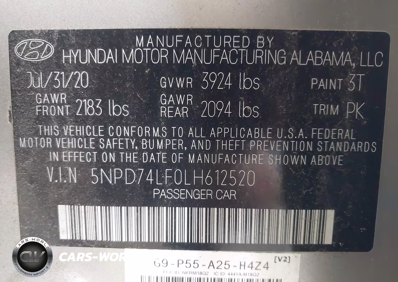 2020 Hyundai Elantra Se VIN:5NPD74LF0LH612520 - 9