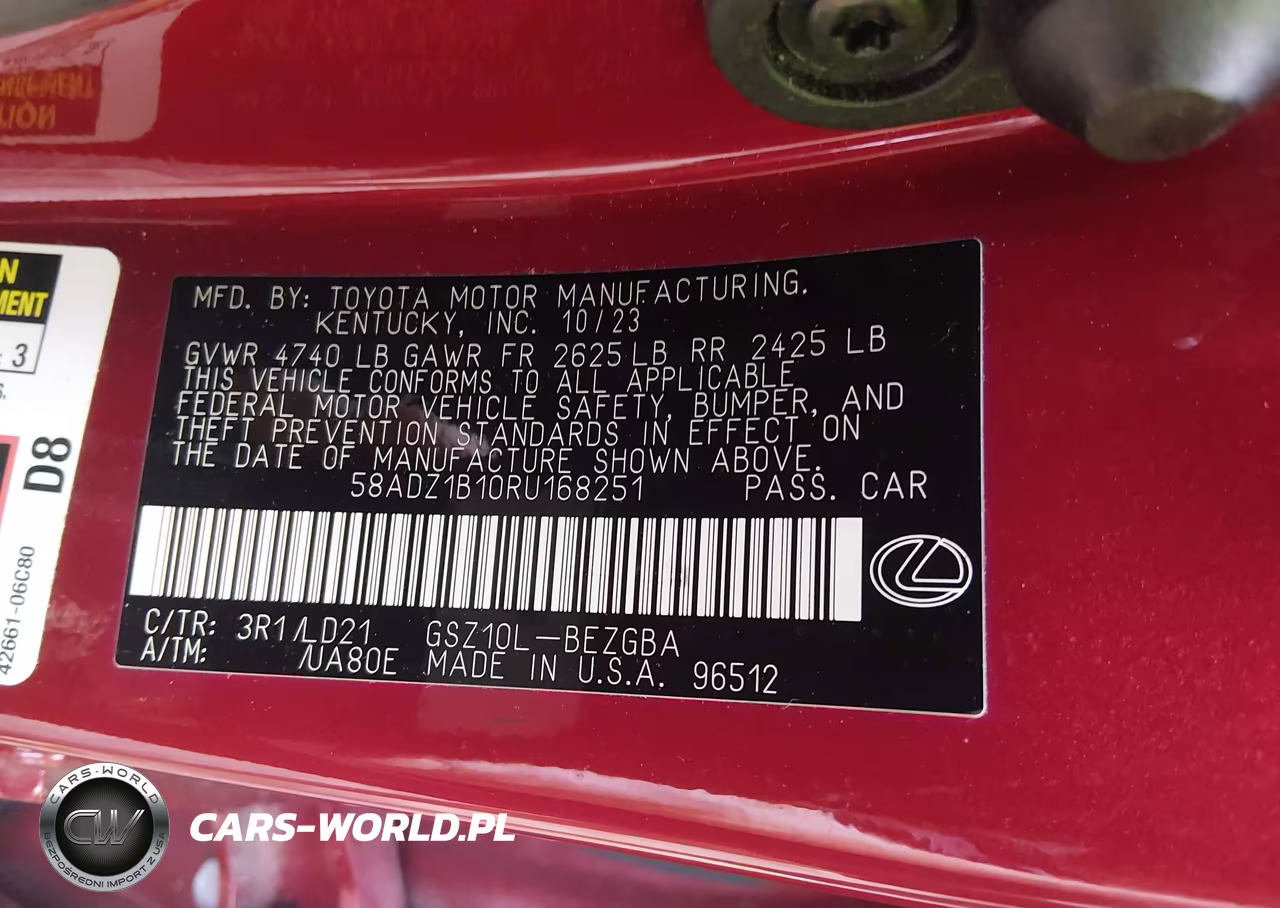 2024 Lexus Es 350 VIN:58ADZ1B10RU168251 - 9