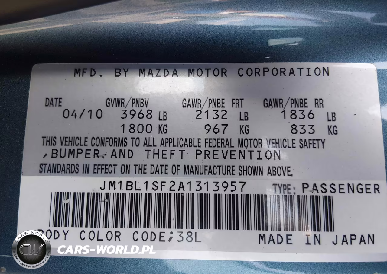 2010 Mazda Mazda3 I Sport VIN:JM1BL1SF2A1313957 - 9