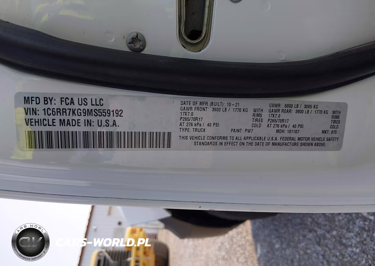 2021 Ram 1500 Classic Tradesman 4X4 5'7 Box VIN:1C6RR7KG9MS559192 - 9