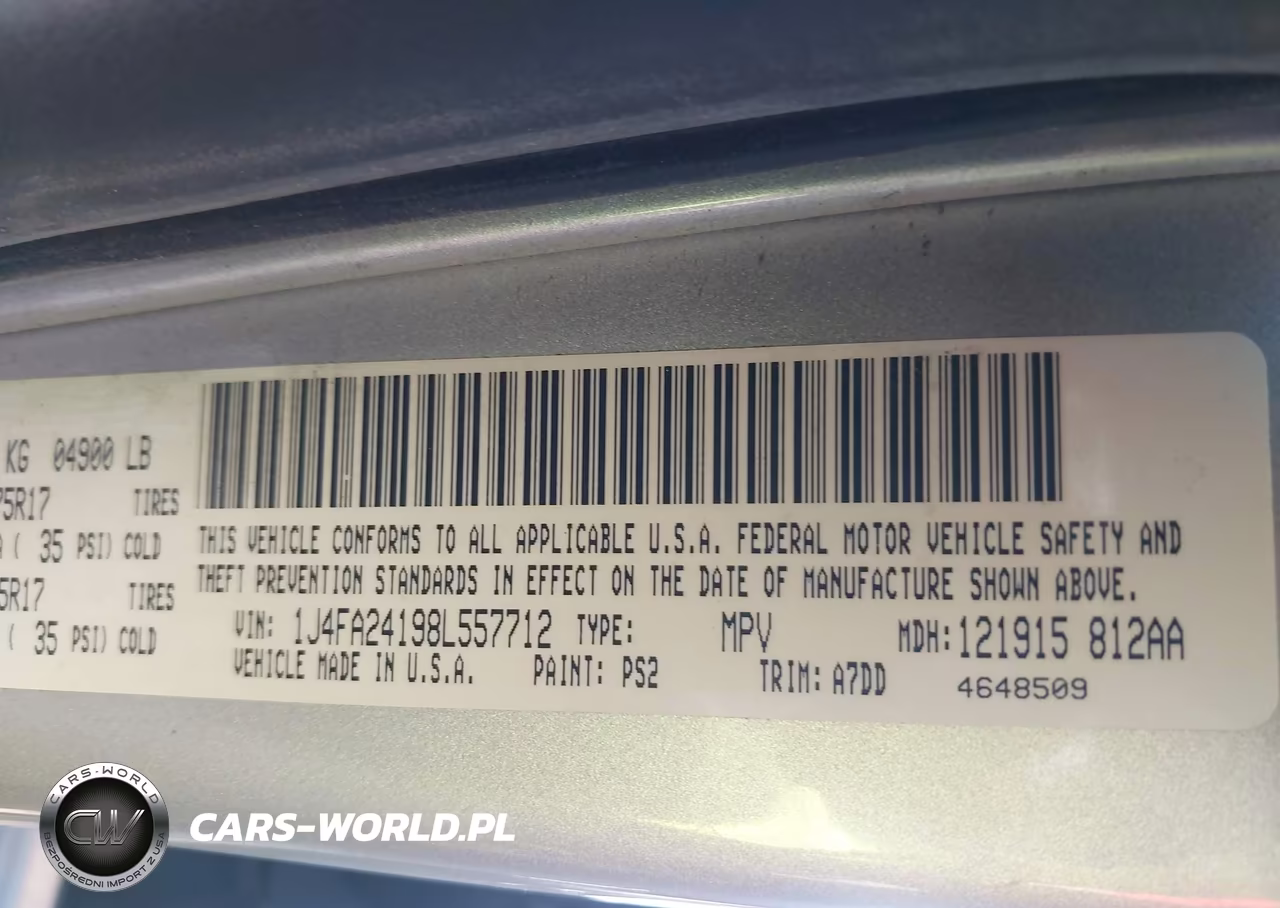 2008 Jeep Wrangler X VIN:1J4FA24198L557712 - 9