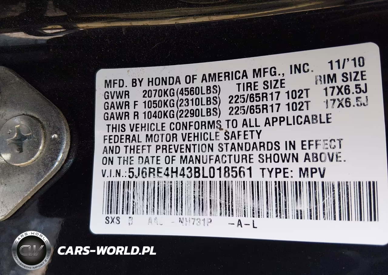 2011 Honda Cr-V Se VIN:5J6RE4H43BL018561 - 9