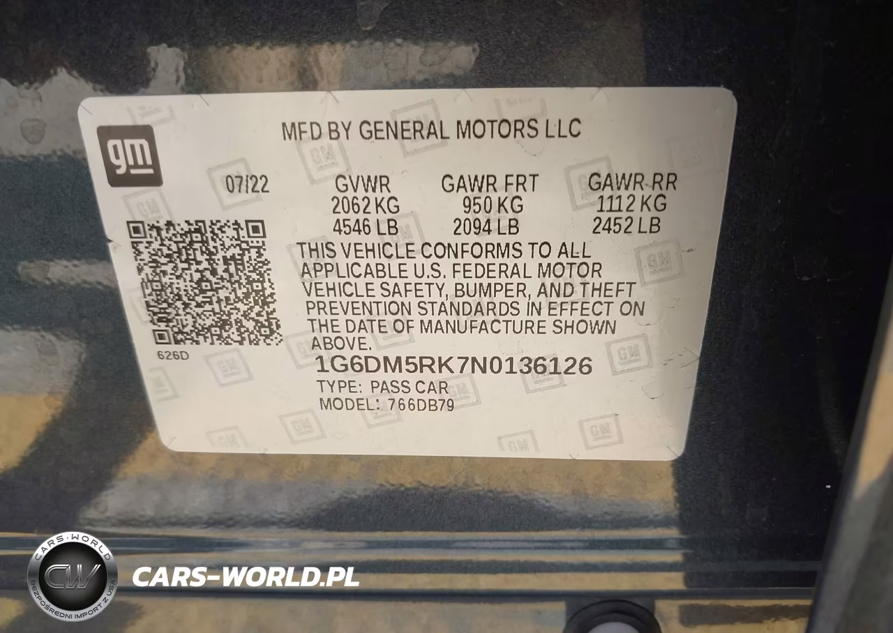 2022 Cadillac Ct5 Luxury VIN:1G6DM5RK7N0136126 - 9