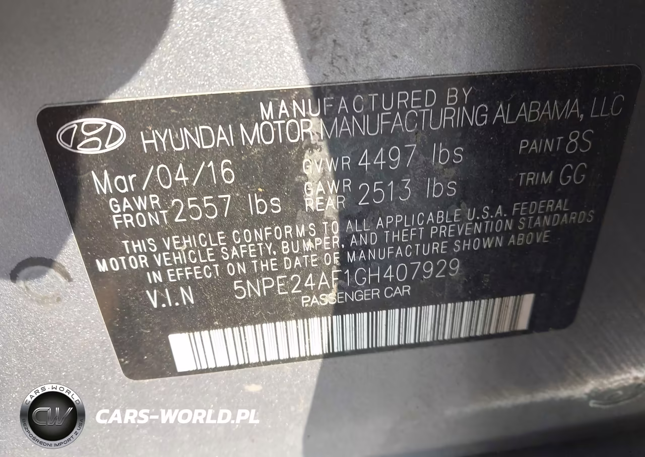 2016 Hyundai Sonata Se VIN:5NPE24AF1GH407929 - 9