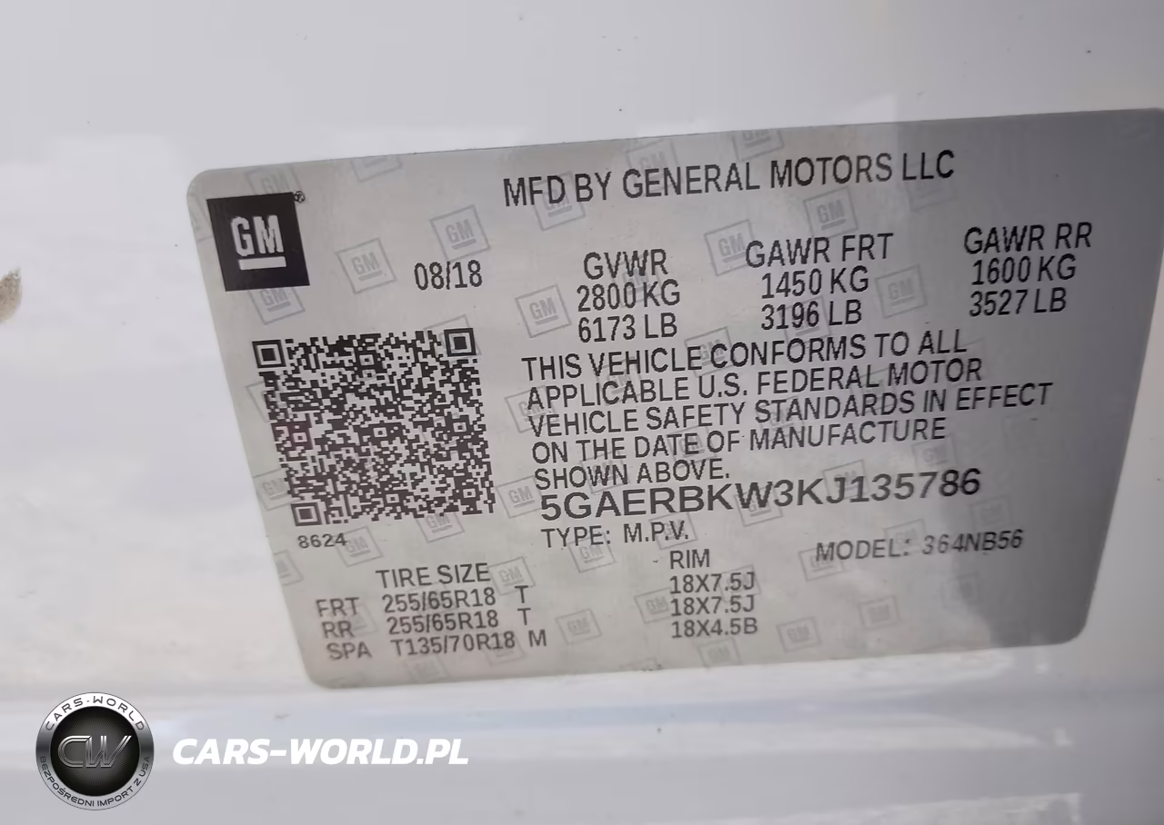2019 Buick Enclave Fwd Essence VIN:5GAERBKW3KJ135786 - 9