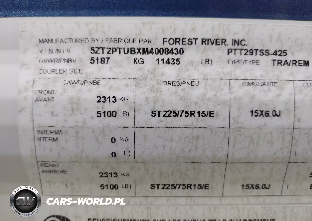 2021 Forest River Travel Trlr VIN:5ZT2PTUBXM4008430 - 9
