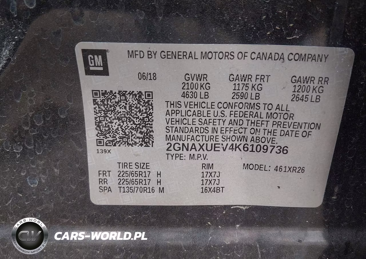 2019 Chevrolet Equinox Lt VIN:2GNAXUEV4K6109736 - 9