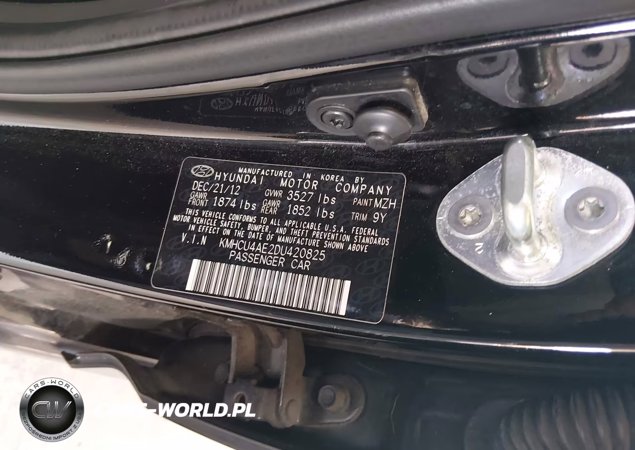 2013 Hyundai Accent Gls VIN:KMHCU4AE2DU420825 - 9