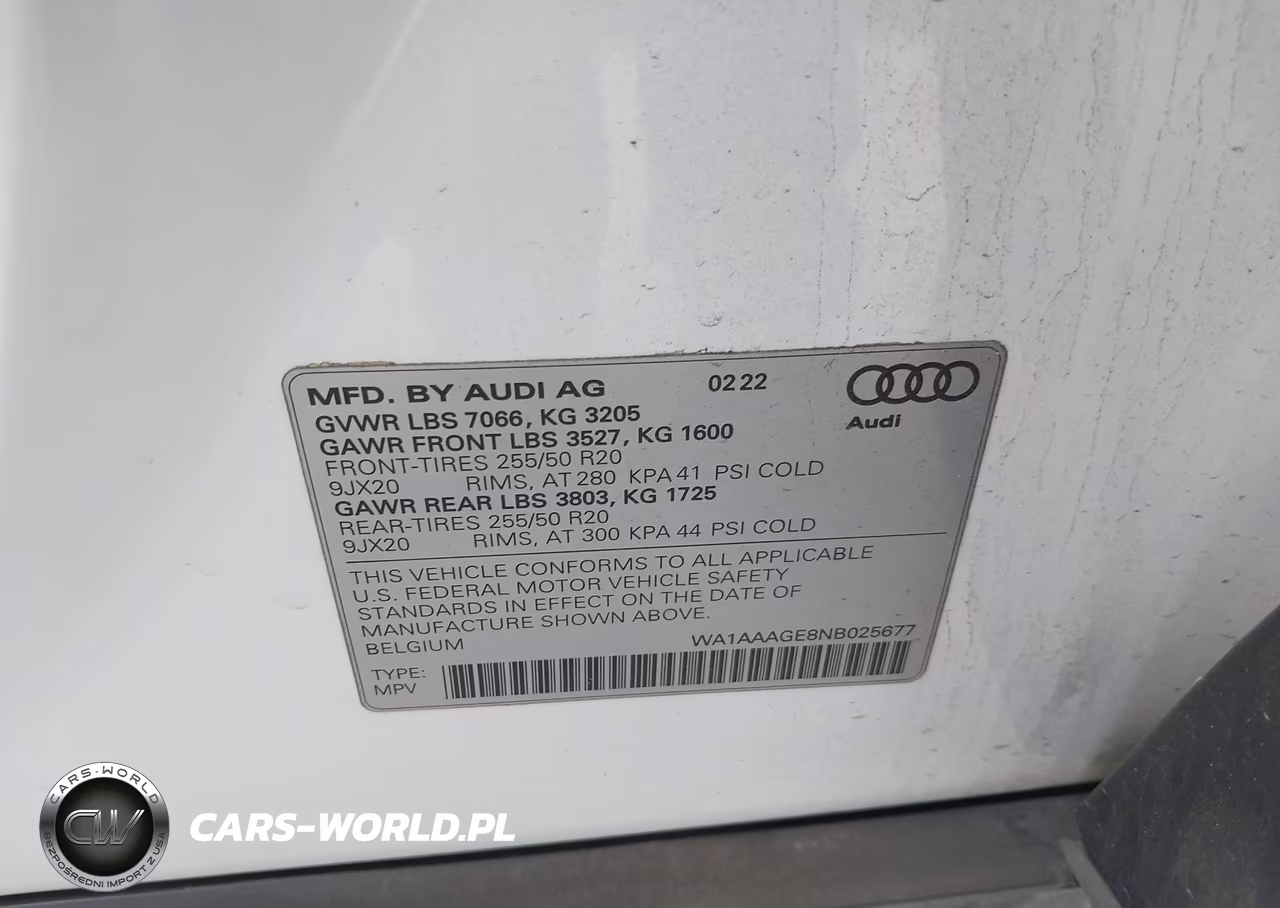 2022 Audi E-Tron Premium Quattro VIN:WA1AAAGE8NB025677 - 9