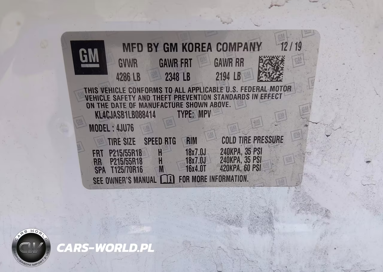 2020 Buick Encore Fwd Preferred VIN:KL4CJASB1LB088414 - 9