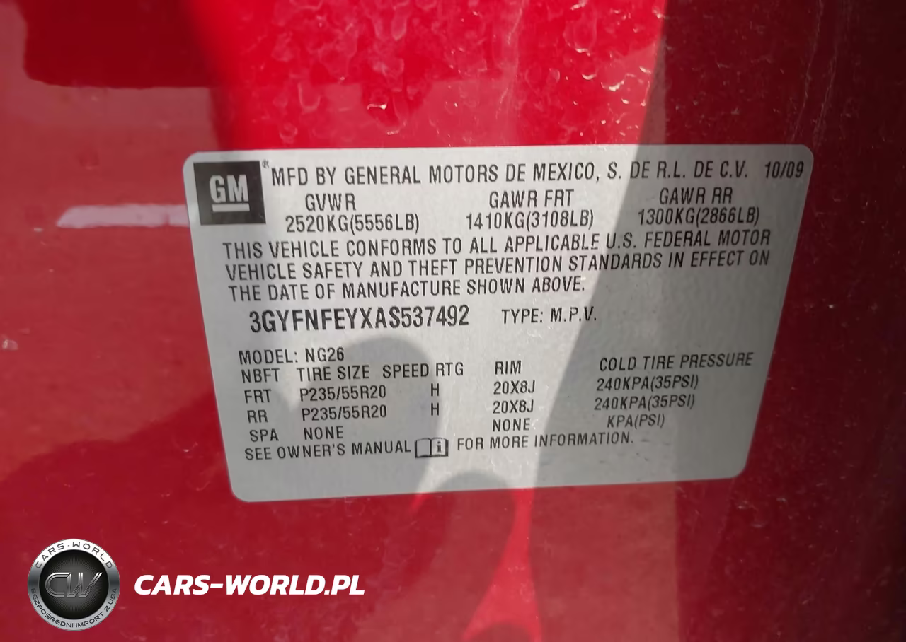 2010 Cadillac Srx Premium Collection VIN:3GYFNFEYXAS537492 - 9