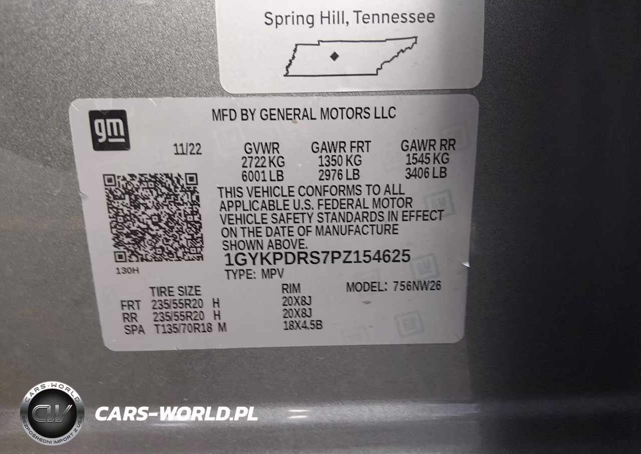 2023 Cadillac Xt6 Awd Premium Luxury VIN:1GYKPDRS7PZ154625 - 9