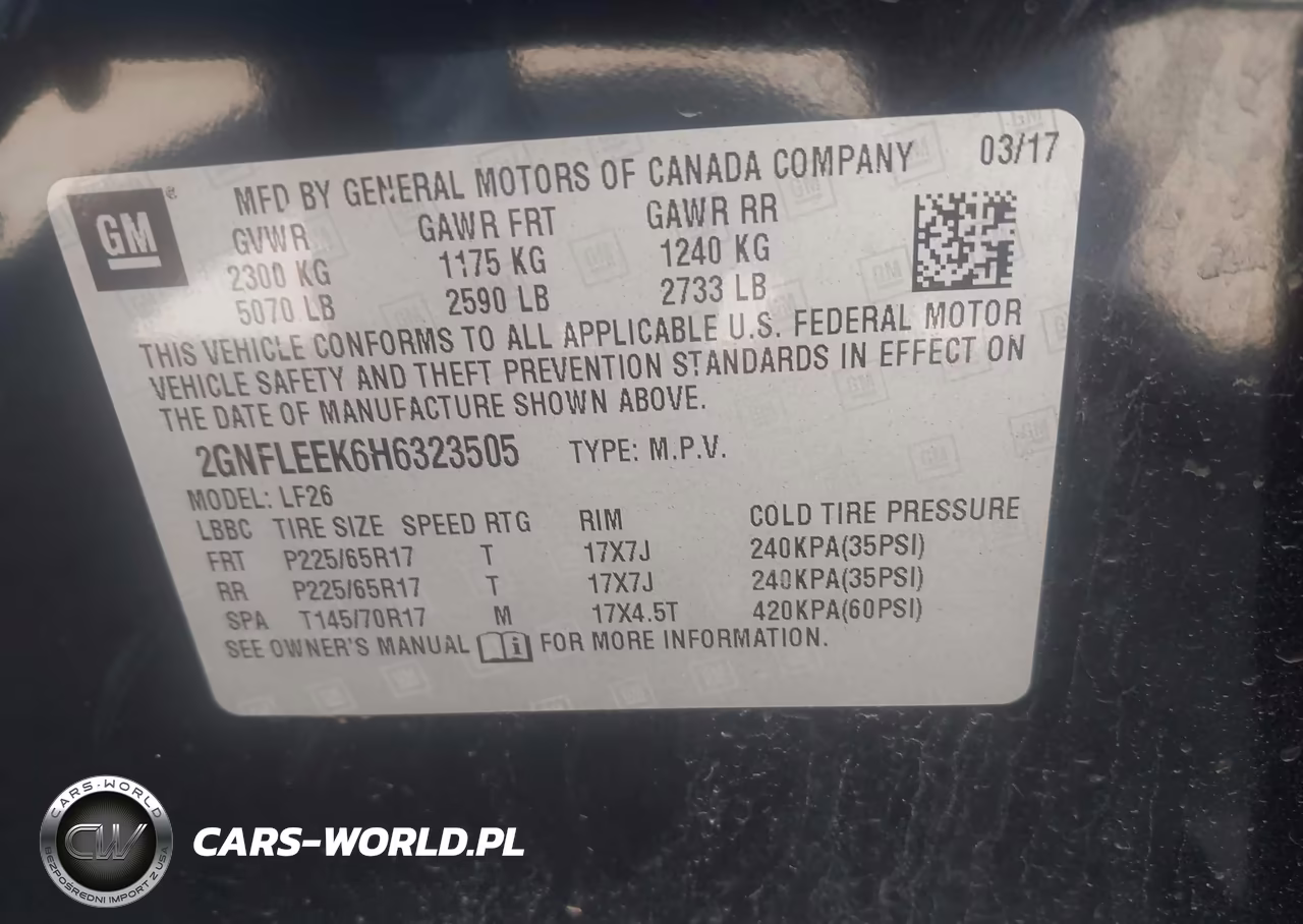 2017 Chevrolet Equinox Ls VIN:2GNFLEEK6H6323505 - 9