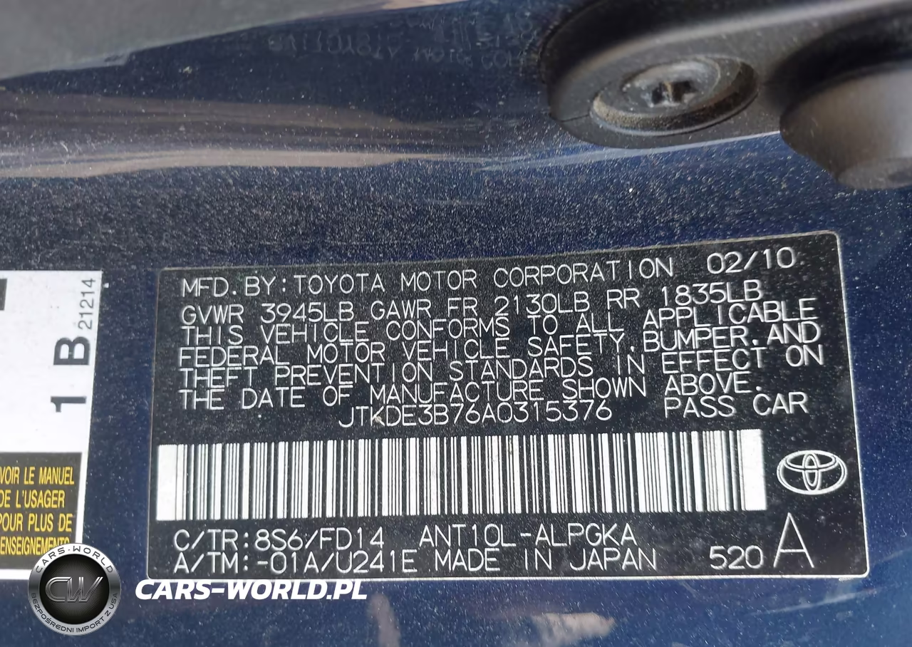 2010 Scion Tc VIN:JTKDE3B76A0315376 - 9