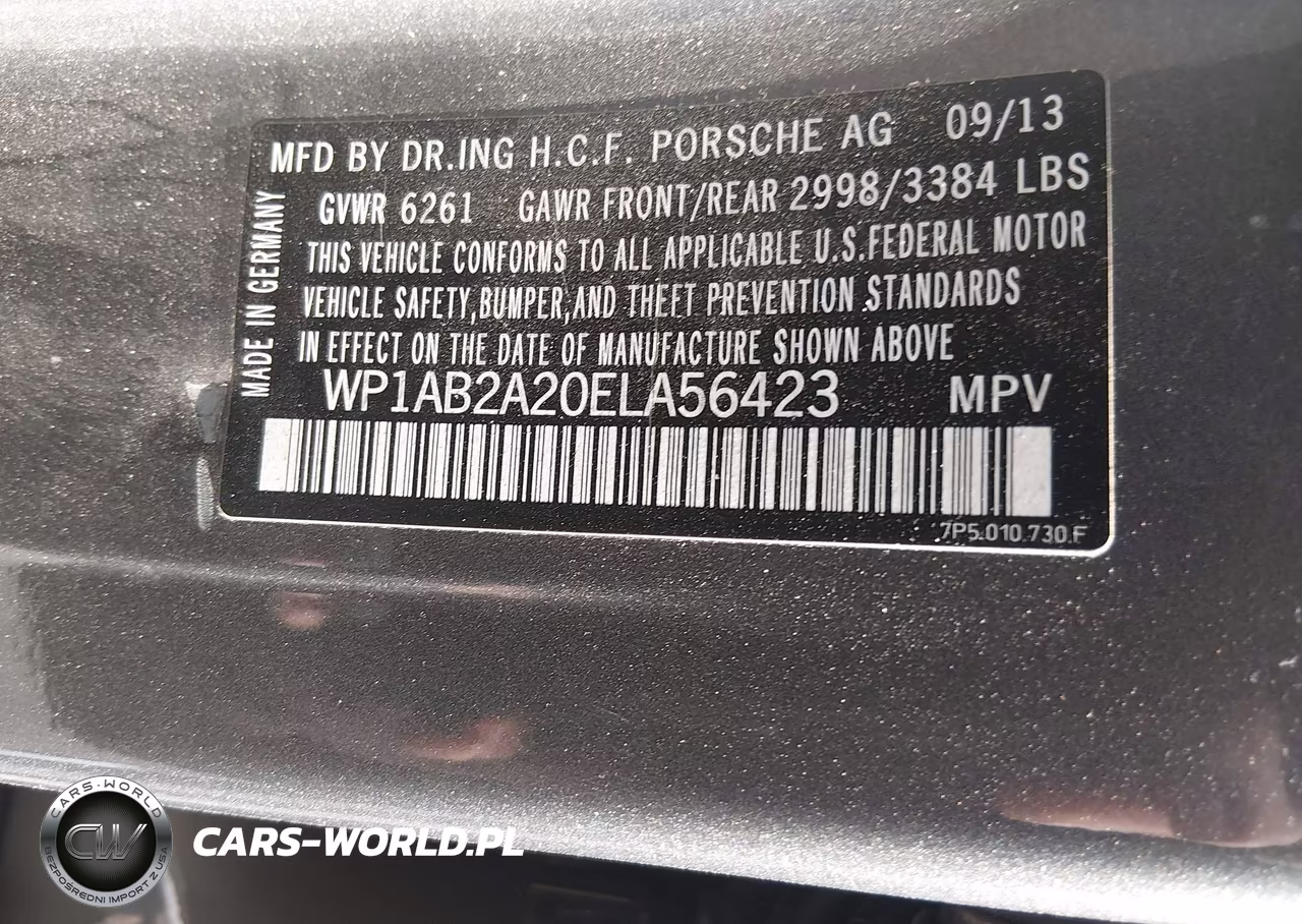 2014 Porsche Cayenne S VIN:WP1AB2A20ELA56423 - 9