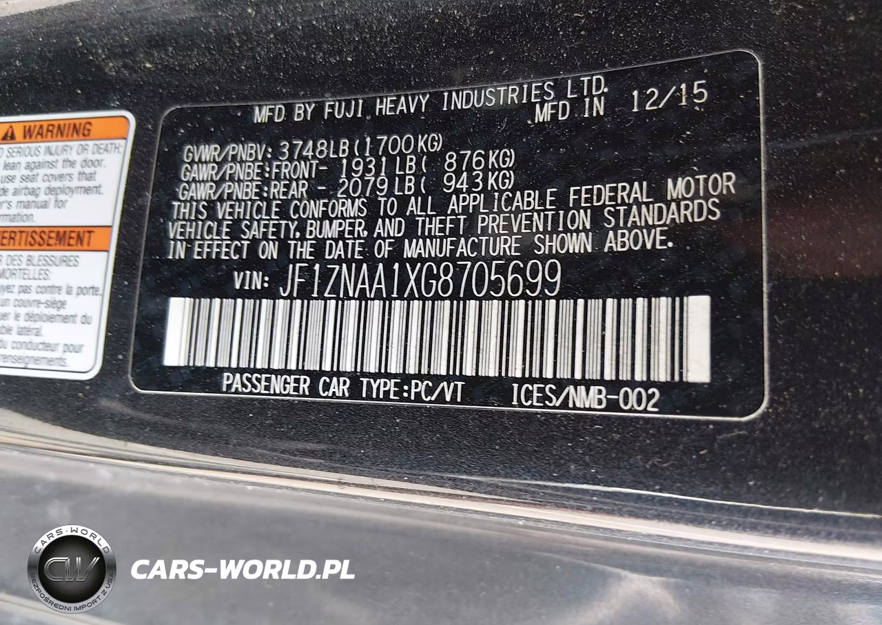 2016 Scion Fr-S VIN:JF1ZNAA1XG8705699 - 9