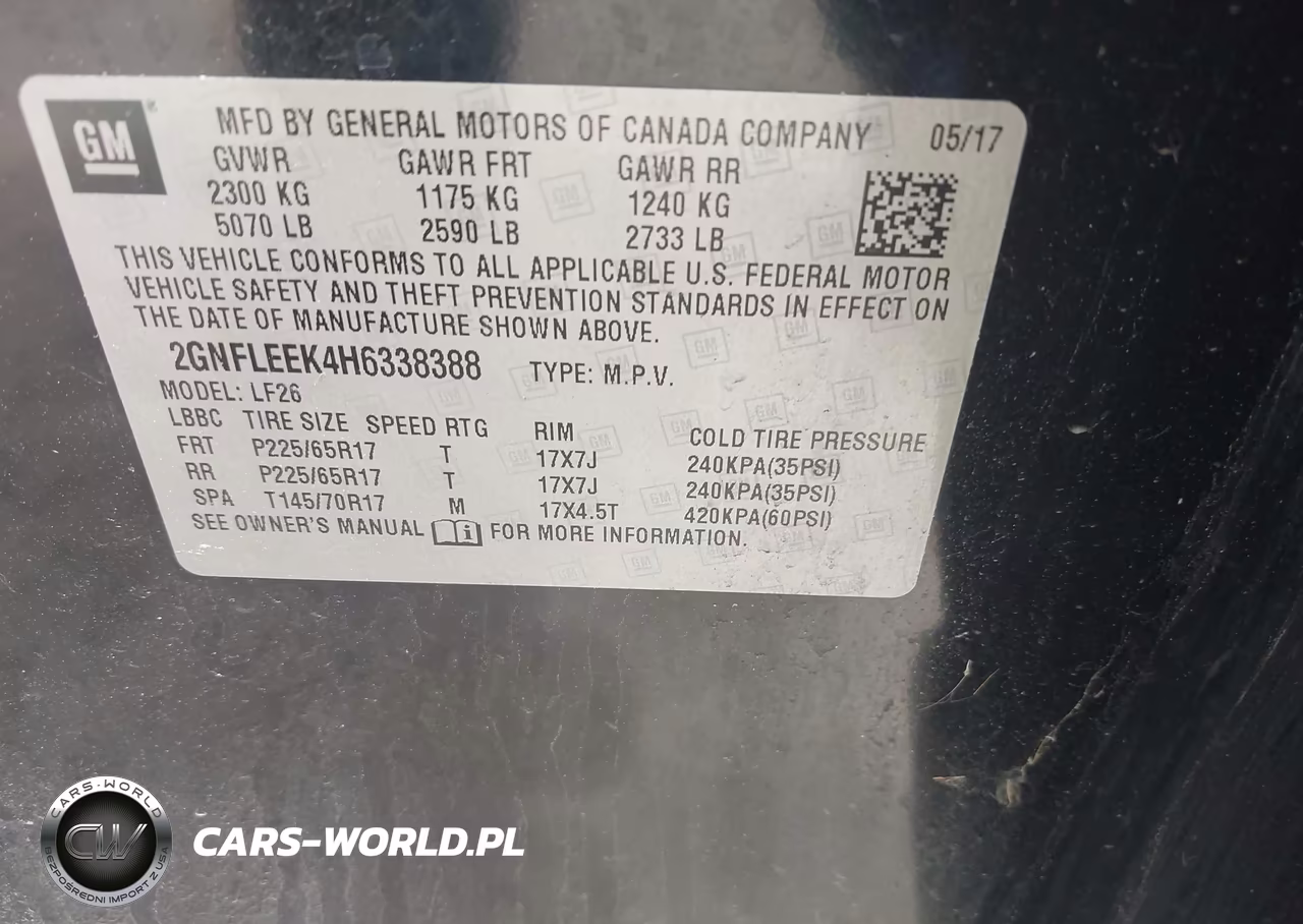 2017 Chevrolet Equinox Ls VIN:2GNFLEEK4H6338388 - 9