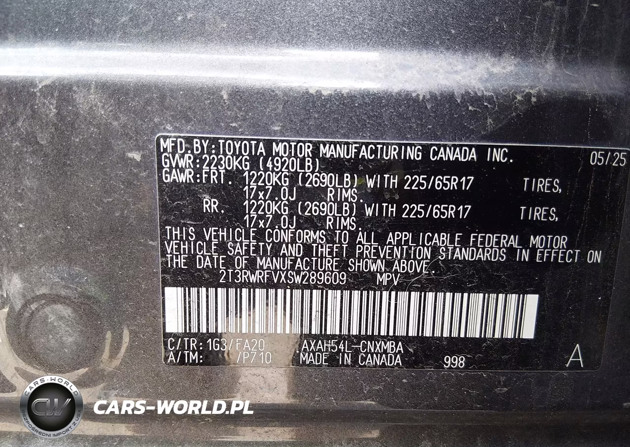 2025 Toyota Rav4 Hybrid Xle VIN:2T3RWRFVXSW289609 - 9