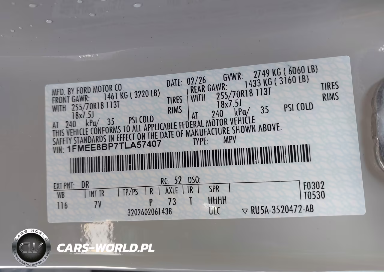 2026 Ford Bronco Outer Banks VIN:1FMEE8BP7TLA57407 - 9