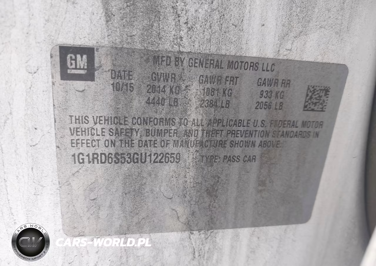 2016 Chevrolet Volt Premier VIN:1G1RD6S53GU122659 - 9