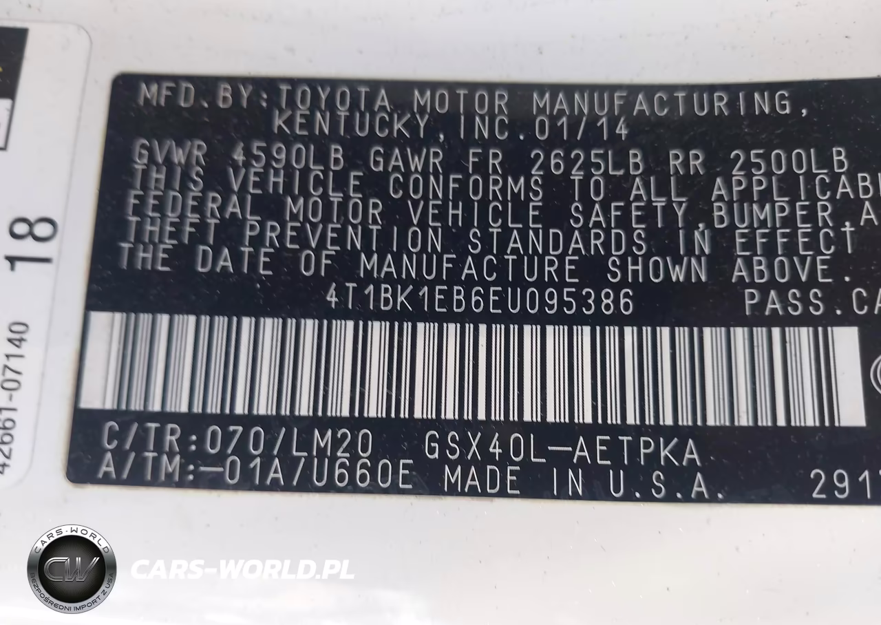 2014 Toyota Avalon Limited VIN:4T1BK1EB6EU095386 - 9