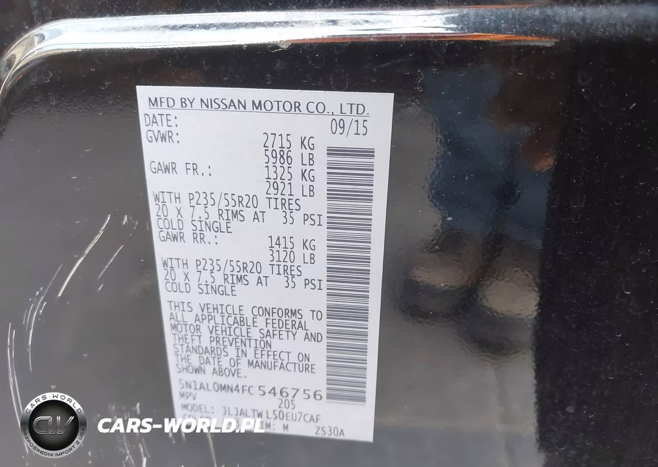 2015 Infiniti Qx60 VIN:5N1AL0MN4FC546756 - 9