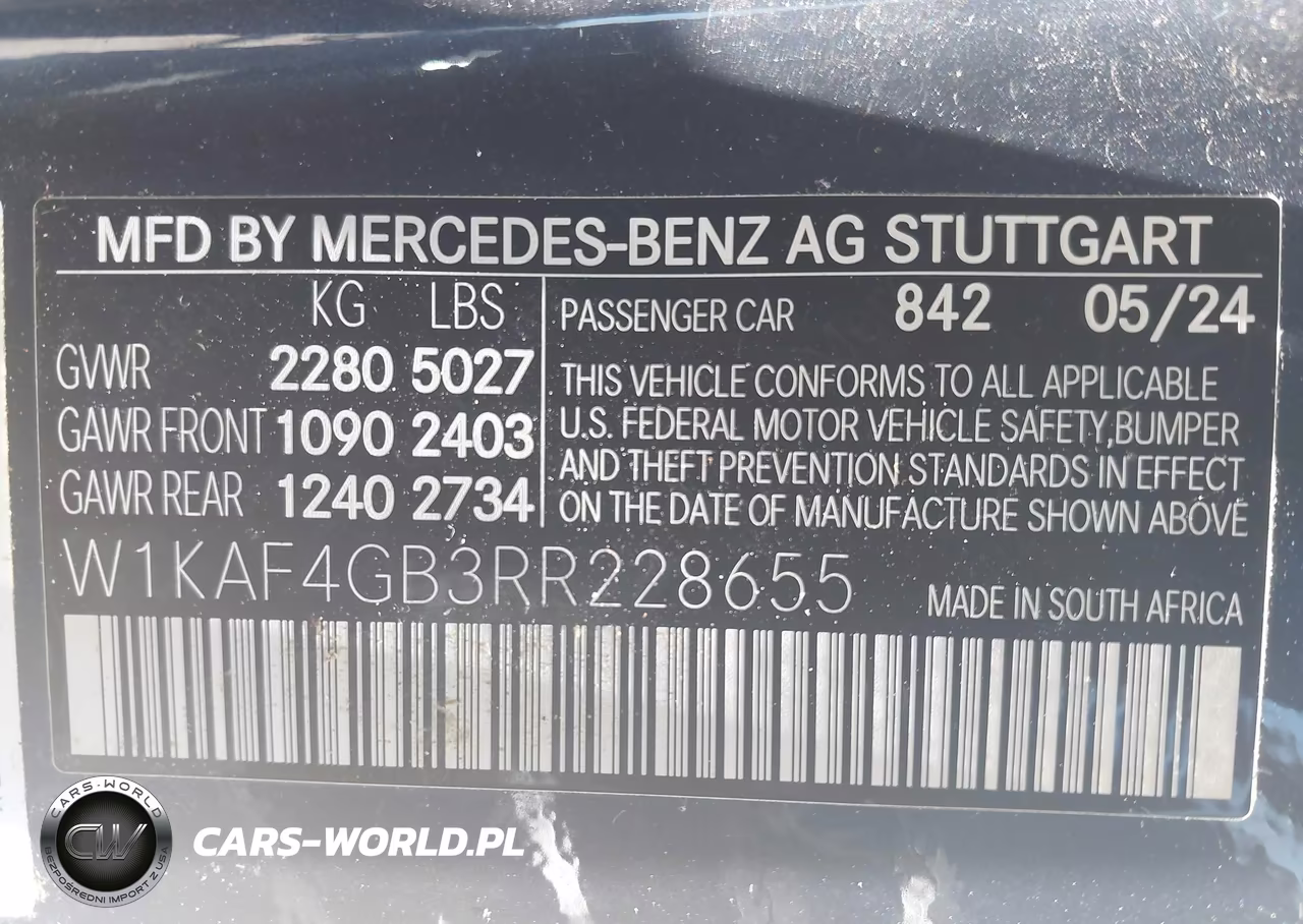 2024 Mercedes-Benz C 300 VIN:W1KAF4GB3RR228655 - 9