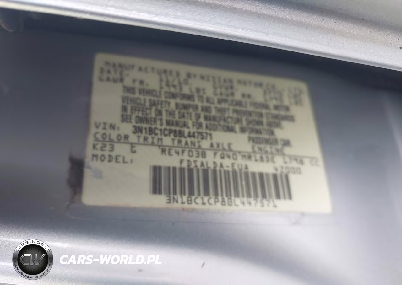 2011 Nissan Versa 1.8S VIN:3N1BC1CP8BL447571 - 9