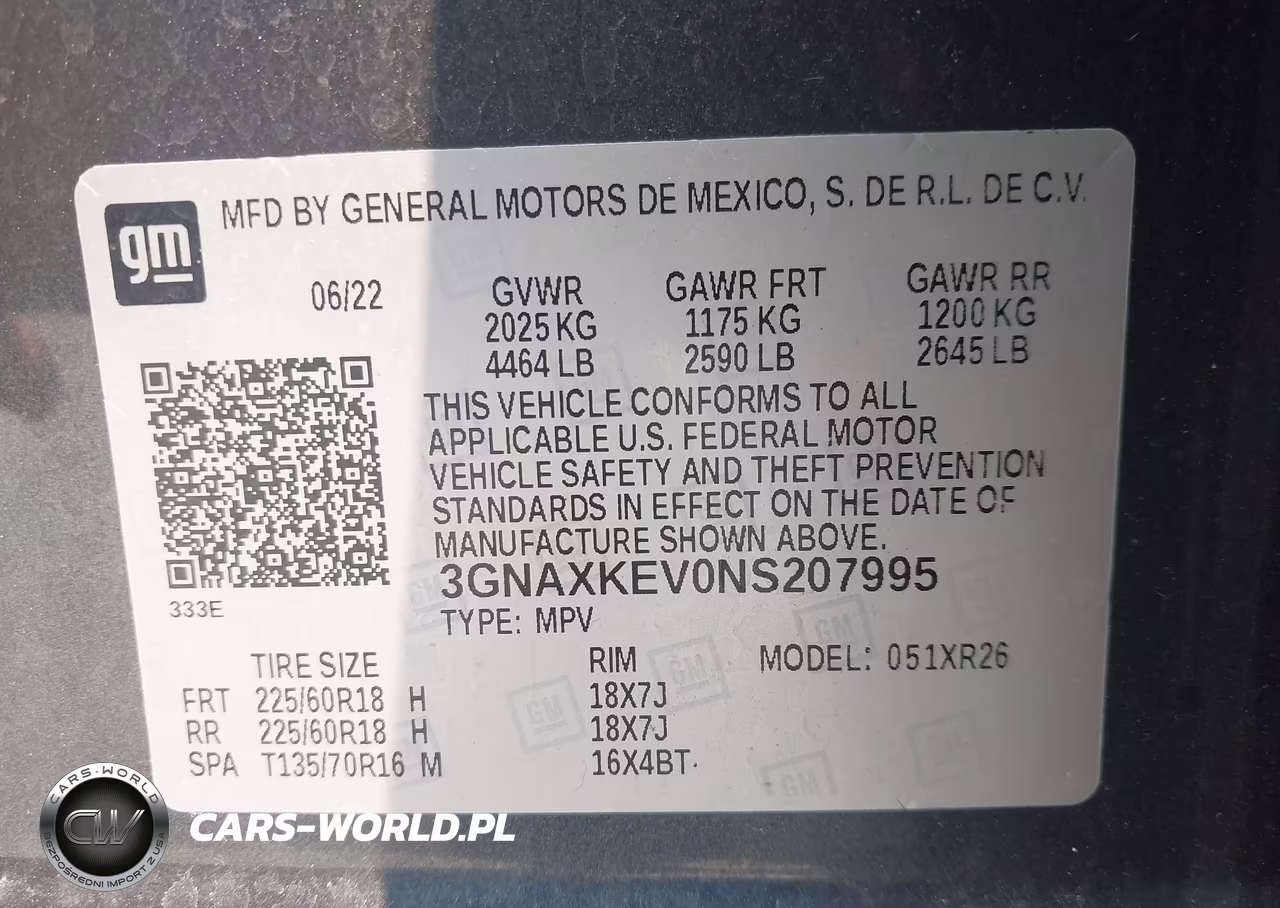 2022 Chevrolet Equinox Fwd Lt VIN:3GNAXKEV0NS207995 - 17