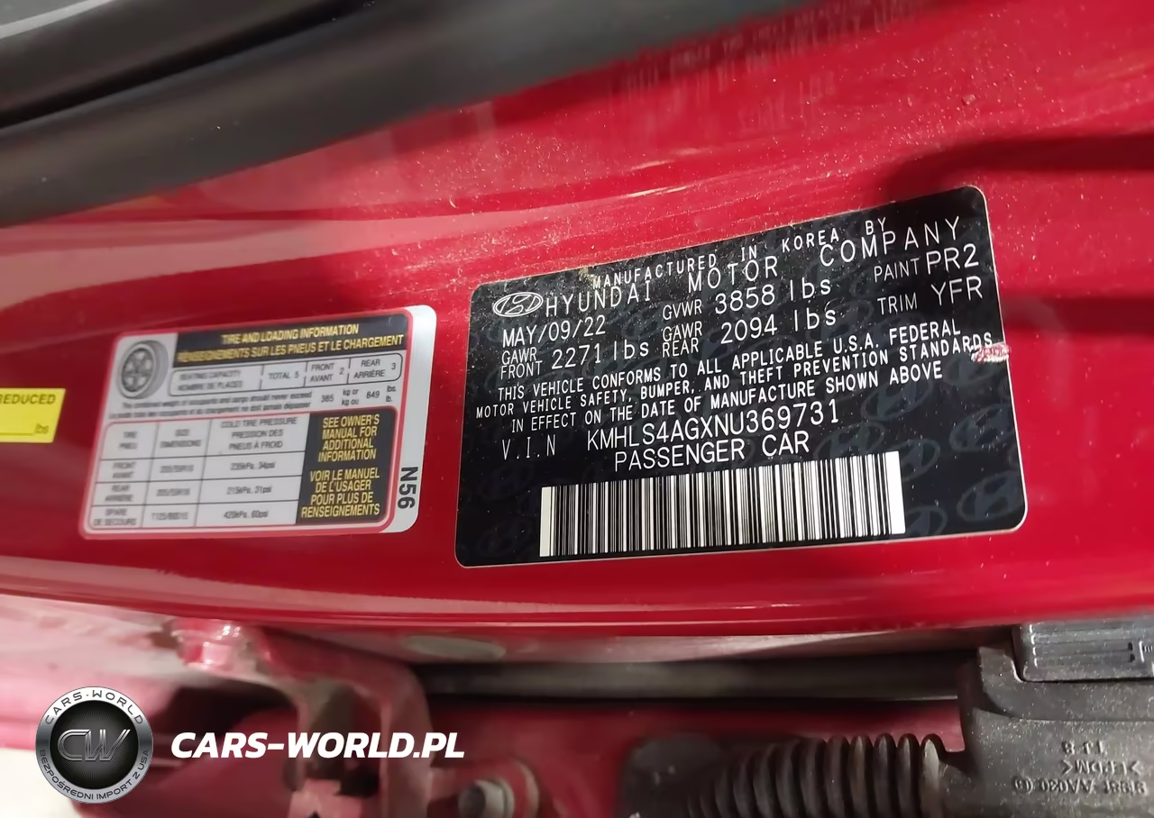 2022 Hyundai Elantra Sel VIN:KMHLS4AGXNU369731 - 9