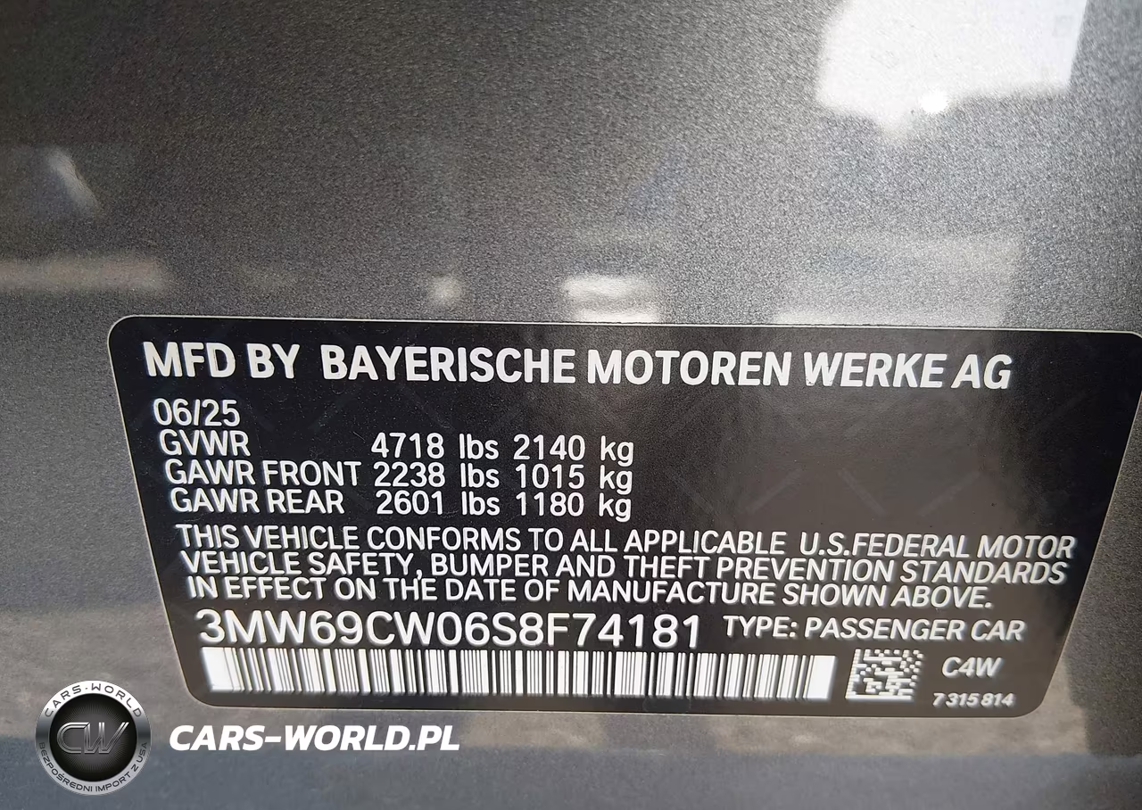2025 BMW 330I VIN:3MW69CW06S8F74181 - 9