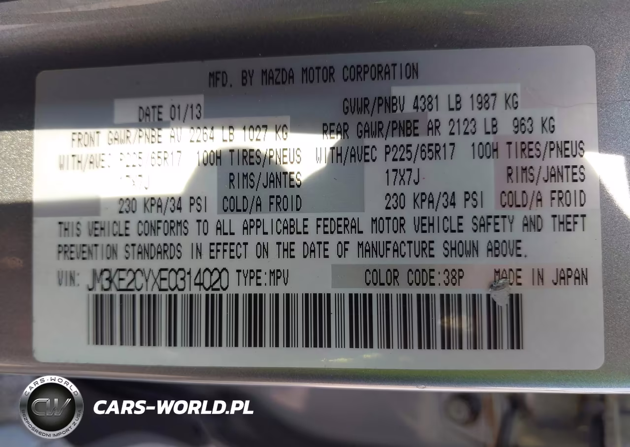 2014 Mazda Cx-5 Touring VIN:JM3KE2CYXE0314020 - 9