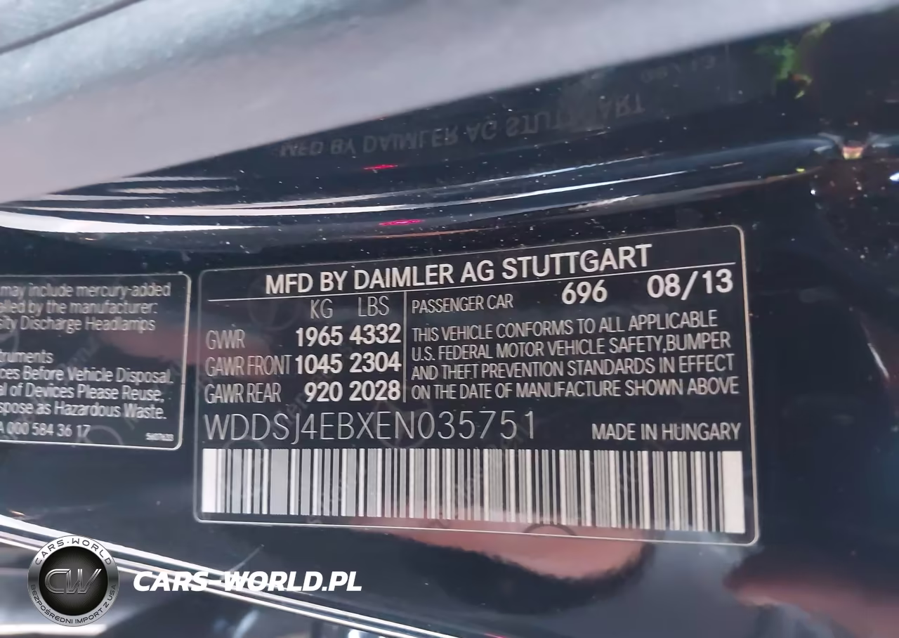 2014 Mercedes-Benz Cla 250 VIN:WDDSJ4EBXEN035751 - 9