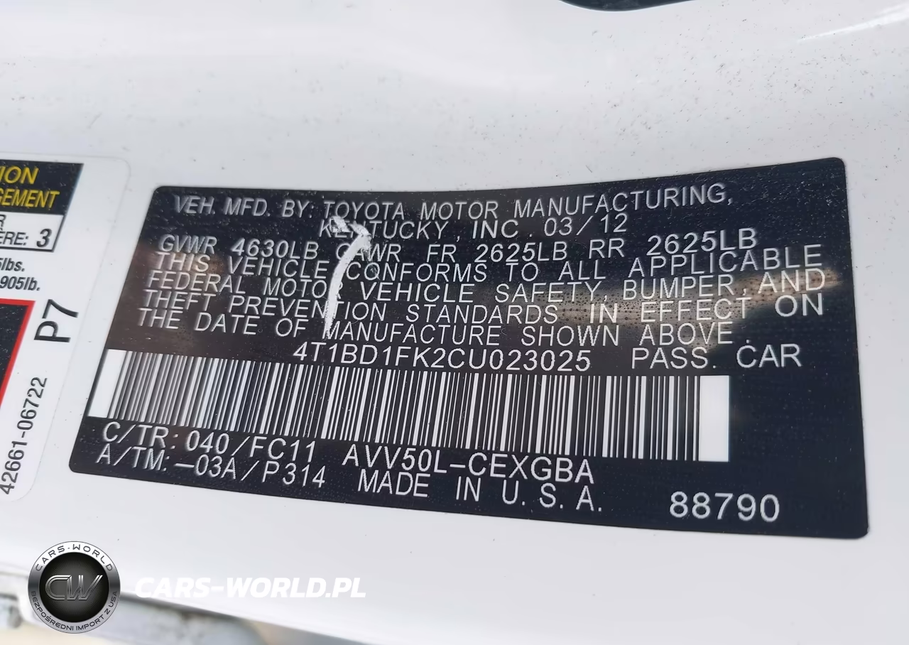 2012 Toyota Camry Hybrid Xle VIN:4T1BD1FK2CU023025 - 9