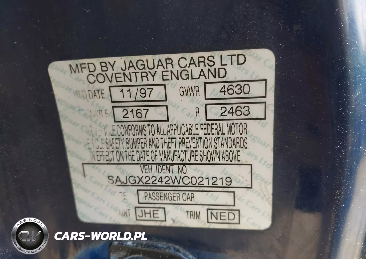1998 Jaguar Xk8 VIN:SAJGX2242WC021219 - 9