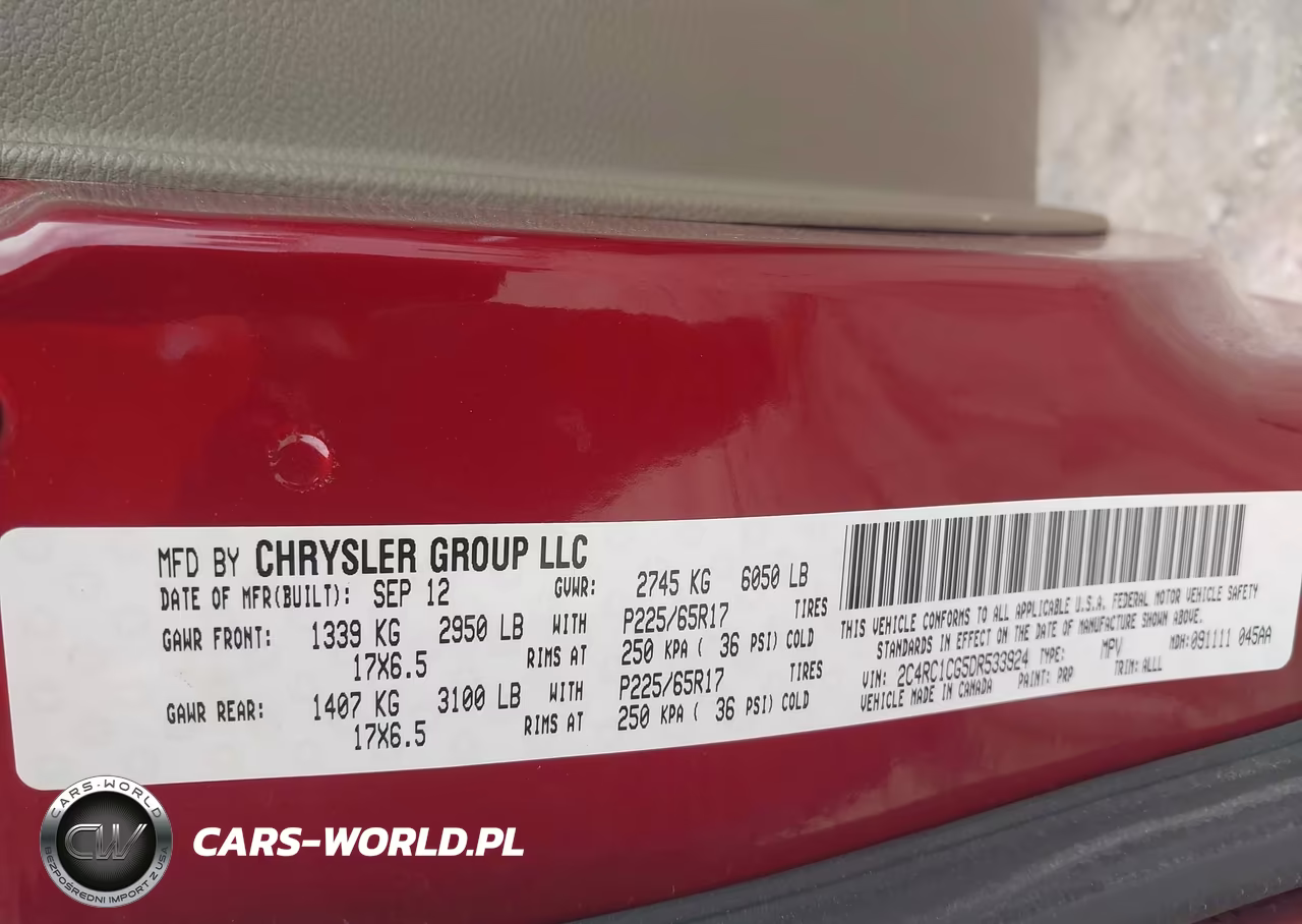 2013 Chrysler Town & Country Touring-L VIN:2C4RC1CG5DR533924 - 8