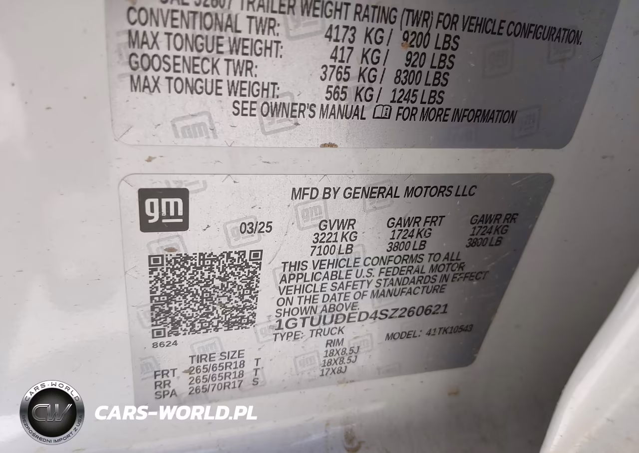 2025 GMC Sierra 1500 4Wd Short Box Slt VIN:1GTUUDED4SZ260621 - 9