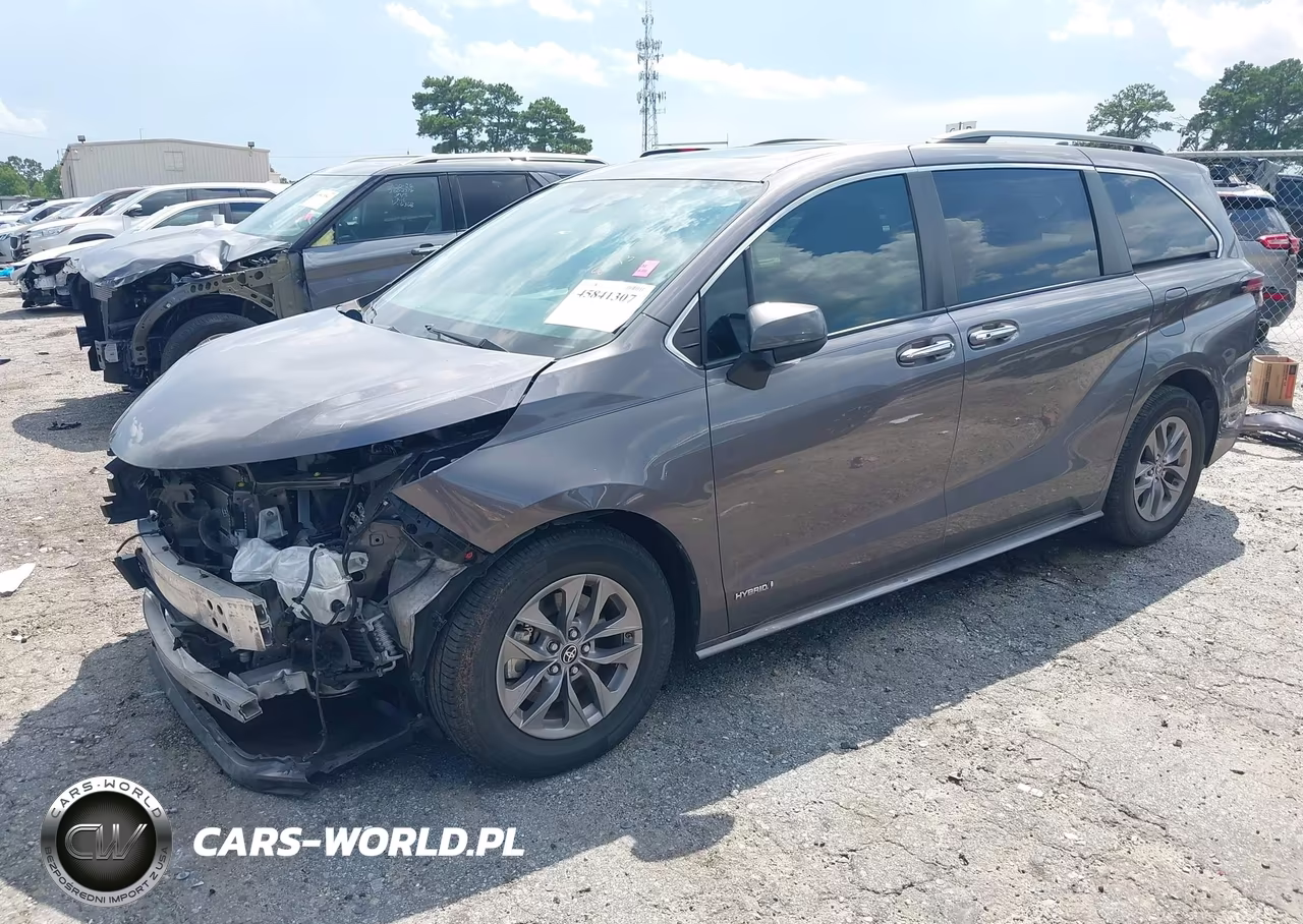 2021 Toyota Sienna Xle VIN:5TDYRKEC8MS074115 - 2