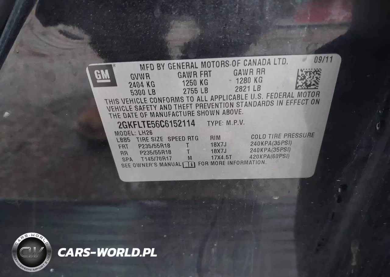 2012 GMC Terrain Sle-2 VIN:2GKFLTE56C6152114 - 9