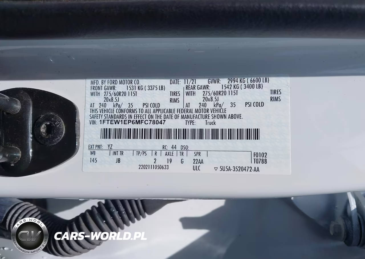 2021 Ford F-150 Xl VIN:1FTEW1EP6MFC78047 - 9